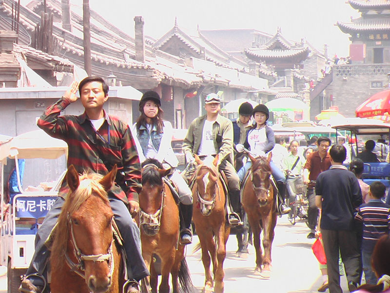 山西骑马之游平遥古城