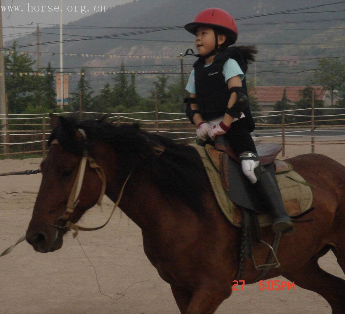 [贴图]带着女儿去(青岛登程马术俱乐部)骑马