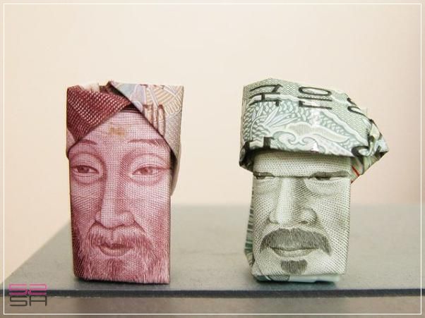 纸币也可以这样折，你会吗？