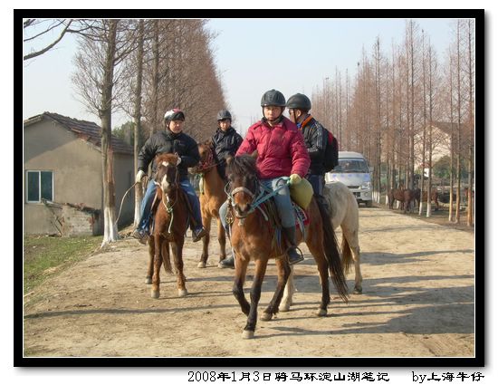 2008年1月3日骑马环淀山湖笔记