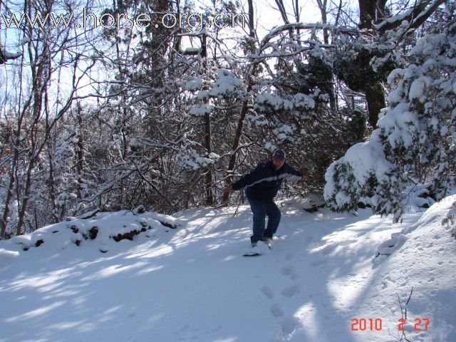 练习滑雪